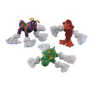 Nobby Latex Animaux avec Corde 12 - 14 cm