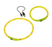 Nobby LED Lumineux Visible Jaune pour Chiens, Anti-pluie, USB Rechargeable