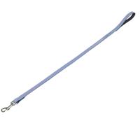 Nobby Leine "VELOURS" bleu clair (Ciel); L: 100cm; l: 14mm