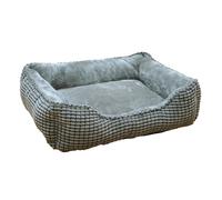 Nobby Lit confort carré Classic "GARIK" gris foncé L x l x H : 50 x 40 x 17 cm