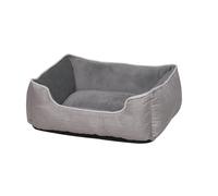 Nobby Lit confort carré Classic "PURNA" gris 60 x 50 x 18 cm