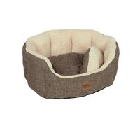 Nobby lit confort oval "ALBA" L x L x H : 65 x 57 x 22 cm marron