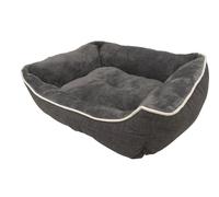 Nobby lit confortable angulaire Classic "ARNO" gris L x P x H : 62 x 50 x 17 cm