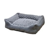 Nobby Lit Confortable carré Classic Diamond Gris L x l x H : 60 x 50 x 18 cm