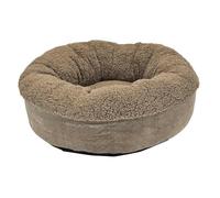 Nobby Lit Confortable Rond Classic Teddy Taupe D x H : Ø 60 x 22 cm
