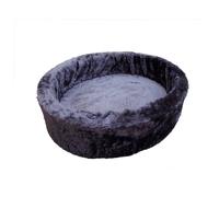 Nobby lit en peluche 90 cm gris