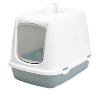 Savic Maison de Toilette pour Chat Oscar Blanc/Gris 50 X 37 X 39 cm