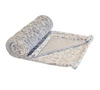 Nobby LORIK Plaid Polaire Léopard Gris 150 x 100 cm