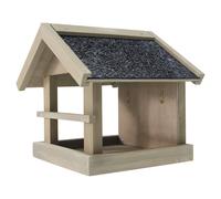 Nobby Maison Pour Oiseaux Oskar Gris-Brun 25x21x22cm Avec Perchoir Pour Oiseaux