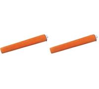 Nobby Mineral Stones Perchoir Minéral pour Oiseau Orange 22 cm (Lot de 2)