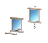 Nobby Miroir en bois avec aire d'atterrissage 10 x 10 x 10 cm