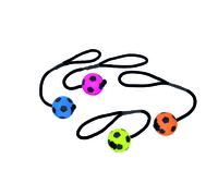Nobby Moosgummi football avec corde 6,3 cm assorti