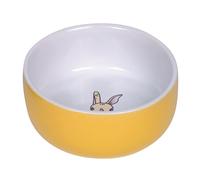 Nobby Nager Bol en céramique "Rabbit" jaune/blanc Ø 11 cm x 4,5 cm