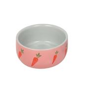 Nobby Nager bol en céramique "Wortel" rose Ø 11 x 4,5 cm, 0,3 l