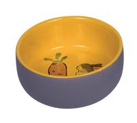 Nobby Nager céramique bol "Carrot Plus" gris/jaune Ø 11 cm x 4,5 cm