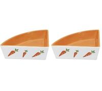 Nobby Nager Gamelle carrée en céramique 12 x 12 x 5 cm 0,25 l (Lot de 2)