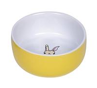 Nobby Nager Rabbit Gamelle en céramique Jaune/Blanc Ø 11 cm x 4,5 cm