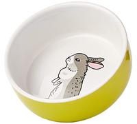 Nobby Nager Rabbit Gamelle en céramique Vert/Blanc Ø 11 cm x 4,5 cm