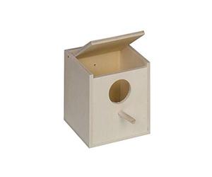 Nobby Nichoir avec Perche/Grand Trou pour Oiseau Exotique 11 x 11 x 13 cm