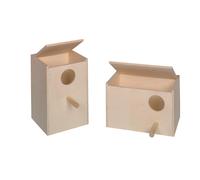 Nobby Nichoir pour grandes perruches horizontal 36 x 25 x 25 cm