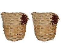 Nobby Nid en Bambou pour Oiseau Exotique 11 x 16 cm (Lot de 2)