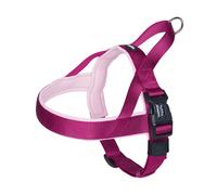 Nobby NORWEGER harnais "Classic Preno" L: 50-64 cm + 42 cm, B: 25/35 mm framboise / rose