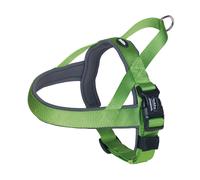 Nobby NORWEGER harnais "Classic Preno" L : 68-85 cm + 54 cm, l : 40/45 mm vert néon / gris
