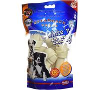 Nobby Os Noué à Mâcher pour Chien Blanc 175 g 11 cm 5 Pièces - Lot de 2