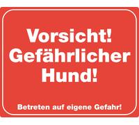 Nobby panneau d'avertissement "Attention ! Chien dangereux ! 250 x 200 mm