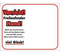 Nobby Panneau d'avertissement "Attention ! Chien en liberté !" 250 x 200 mm