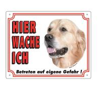 Nobby Panneau d'avertissement Golden Retriever 250 x 200 mm