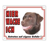 Nobby Panneau d'avertissement Labrador foncé 250 x 200 mm