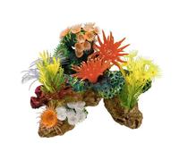 Nobby Pierre de Corail avec Plantes Décoration pour Aquarium 19 x 15 x 15 cm