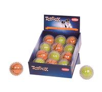 Nobby Plüsch Ball en TPR Spiky Ball 8,5 cm ; Affichage 12 pcs