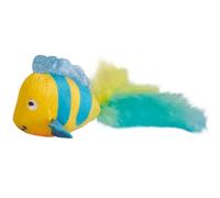 Jouet peluche pour chat Nobby Pet Fisch Mit Licht Jaune 18 cm