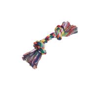 Nobby Rope Toy, cordes de jeu 90 g, 2 nœuds, env. 29cm multicolore