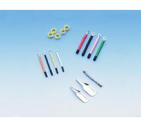 Nobby Anneaux en plastique pour sacs exotiques 100 pièces (10 barres à 10 anneaux), 2,5 mm