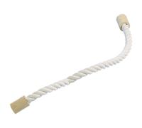 Nobby Sitzseil Coton 120cm pour Oiseaux - Flexible, Diamètre 28mm, Blanc