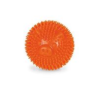 Nobby Spiky Jouet Balle + Bip en Forme Cochon Thermoplastique pour Chien Orange 6,5 cm