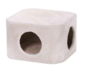 Nobby Star Système Niche Carrée de Luxe pour Chat Beige 48 cm