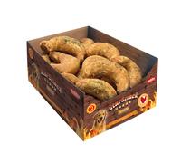 Nobby StarSnack Barbecue Chicken Croissant Display env. 3,2 kg, 12 cm, 135 g, 24 pièces