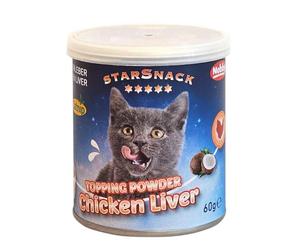 Nobby StarSnack Poudre de Garniture au Poulet avec boîte Catnip env. 60 g
