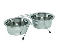 Nobby Support de bol double diner 2 x Ø 13,0 cm 0,40 ltr. incluant 2 bols