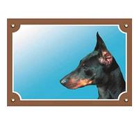 Nobby Tableau d'avertissement Dobermann Jaune 12 x 3,5 cm
