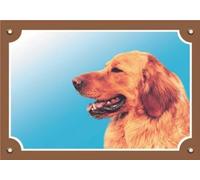 Nobby Tableau d'avertissement Golden Retriever jaune 12 x 3,5 cm