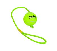 Nobby Tennisball avec boucle de lancer L 7,5 cm, corde 70 cm