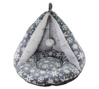 Nobby Tente Confort Xmas Grise Ø 46x37cm Pour Chiens, Lavable, Doux Velours