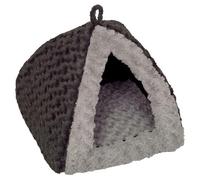 Nobby Tente Pour Chien Seoli Gris Foncé/Gris Clair 40x40x35 Cm Lavable Doux