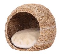 Nobby Tente Violet Beige Ø45Cm Pour Chats Refuge En Feuilles De Banane