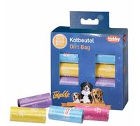 Nobby TidyUp Lot de 20 rouleaux de 15 sacs à déjections canines avec imprimé pattes pastel